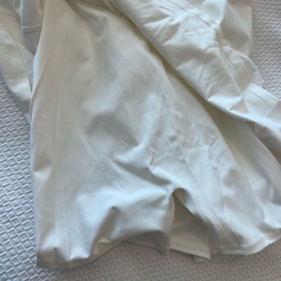 Halara Cloudful White Workout 2 in 1 Flare Dress Tear Drop Cross Back NWT - Picture 7 of 15